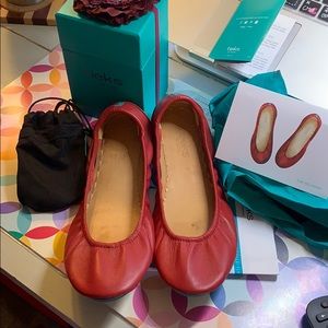 Tieks in Cardinal Red